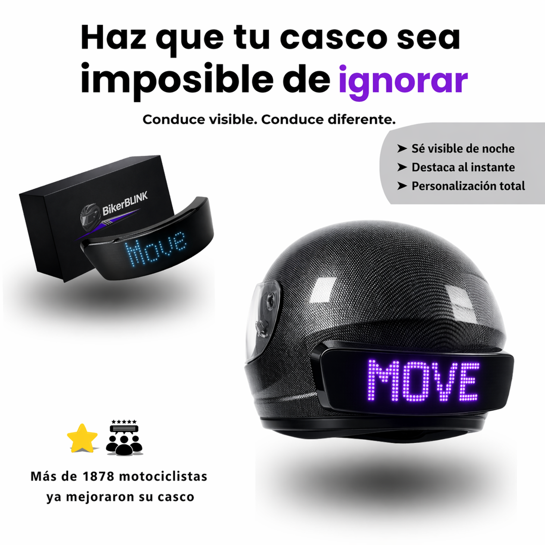 Pantalla LED inteligente para Casco