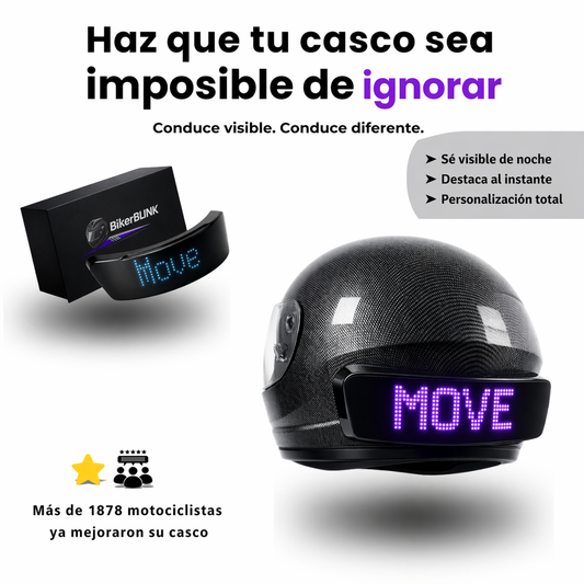 Pantalla LED Inteligente para Casco